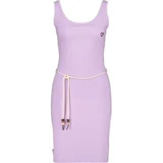 Blusenkleid ALIFE & KICKIN, Damen, Gr. L, Normalgrößen, lila (lavender), 60% Baumwolle, 40% Polyester, Rundhals, Kleider Blusenkleid