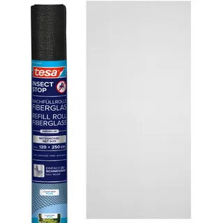 Tesa Insect Stop Fliegengitter Ersatzrolle 250 cm x 120 cm