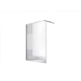 Glaszentrum Hagen 140x200 cm EVA Walk in Dusche Satin Mitte - Transparent