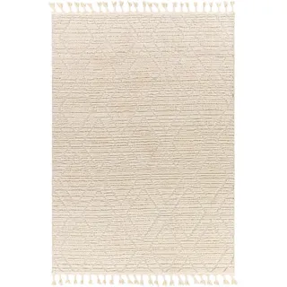 Livabliss Kurzflorteppich Jasmine 160/213 cm Elfenbein , Weiß , Textil , Grafikmuster , Rechteckig , 160x213 cm , Oeko-Tex® Standard 100 , in verschiedenen Größen erhältlich , Teppiche und Böden, Teppiche, Orientteppiche