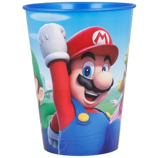 Stor WIEDERVERWENDBARER KINDERBECHER AUS BPA-FREIEM KUNSTSTOFF 260 ML | SUPER MARIO, Bunt