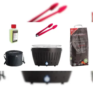 Lotusgrill Starter-Set Classic grau