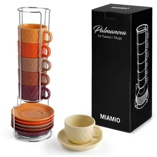 MiaMio Espressotasse 0,075 l Rot 6 St.