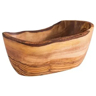 APS 908 Schale "Olive", 16 x 9 cm, Höhe 7 cm, 0,3 Liter, Olivenholz (Jedes Teil ist EIN Unikat. Größe, Form, Farbe und Maserung kann abweichen.)