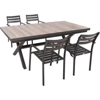 Garden Pleasure Rana/Treviso Set 4-tlg. Schwarz