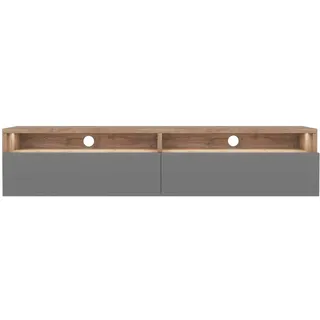 Selsey REDNAW TV-Lowboard 140 cm Grau/MDF