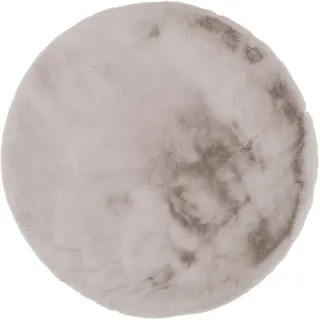 OCI DIE TEPPICHMARKE Teppich »ROCKY SOFT« rund 35 mm Höhe Kunstfell, weich, kuschelig, maschinell gewebt, waschbar, braun