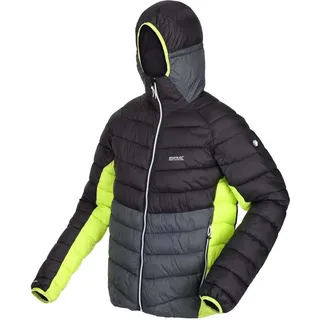 Regatta Steppjacke / Übergangsjacke Herren mit Kapuze, Größe:M, Farbe:Schwarz - Schwarz
