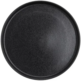 Butlers Teller Casa Nova 23 cm , Schwarz , Keramik , 23x2x23 cm , Geschirr, Teller, Speiseteller