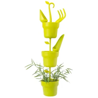 Zendea Vedre 3 runde Blumentöpfe zum Aufhängen – aus robustem Kunststoff, ideal für den Anbau von Pflanzen, Blumen oder Kräutern – mit integriertem Drainagesystem