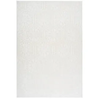 Kayoom Flachwebeteppich , Weiß , Textil , geometrisch , rechteckig , 120x170 cm , pflegeleicht , Teppiche und Böden, Teppiche, Moderne Teppiche