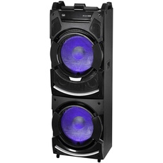 Bild XF 4500 DJ Lautsprecher verstärkt mit MP3, USB, MicroSD, AUX-IN, Bluetooth, Zwei Mikrofoneingänge, Luftkühlung, Karaoke Party-Lautsprecher, eingebauter Akku