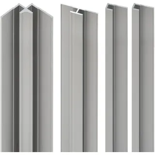 Schulte Profilset DecoDesign für Duschrückwände Länge 210 cm Alu Natur