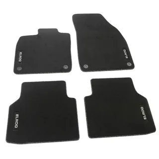 Skoda 5LJ061404 Fußmatten Textilfußmatten 4X Stoffmatten Standard, schwarz, mit ELROQ Schriftzug