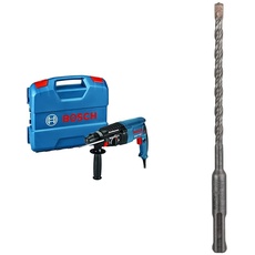 Bosch Professional Bohrhammer GBH 2-26 (Tiefenanschlag, Zusatzhandgriff, 830 Watt-Motor, SDS-Plus Werkzeugaufnahme, Handwerkerkoffer) + Hammerbohrer SDS plus (für Beton, Ø 6 mm, Länge 165 mm)