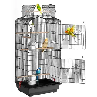 Vevor Vogelkäfig Modell VEVOR 45,7 x 35,5 x 92,5 cm schwarz