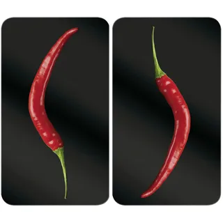 Wenko Herdabdeckplatte Universal Mod. Hot Peperoni 30 x 52 cm mehrfarbig