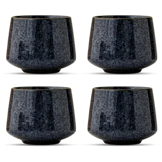 4-teiliges Espressobecher-Set, 200 ml Keramik-Espressotassen, ohne Henkel, modernes Design, Geschenkidee
