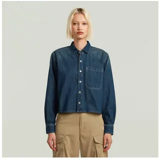 G-Star Boxy Relaxed 1 Pocket Langarmhemd - Antique Faded Cyclone - L