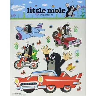 AG Design Kleine Maulwurf Kinderzimmer Wandstickers, Wandtattoo Junge, mädchen deko 30 x 30 cm | DKS 1091