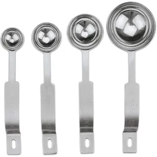 Staedter Städter Messlöffel Set, 4-teilig, Silber