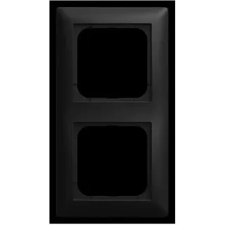 Busch-Jaeger Abdeckrahmen, 2-fach, schwarz matt, Busch-balance® SI, 1 Stk.