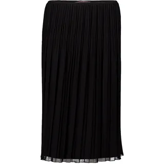 Faltenrock VERA MONT "Chiffonrock mit Plissee", Damen, Gr. 40, schwarz, Einsatz: 100% Polyester PES., Röcke Faltenrock