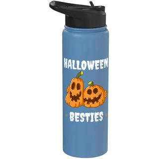 Gruselig, lustig, Halloween, Besties, Freunde, Männer, Frauen, Kinder Stainless Steel Insulated Water Bottle