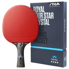 Bild Royal 4 Sterne Tischtennis Schläger, Schwarz/Rot