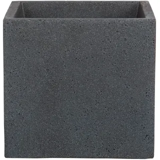 Scheurich C-Cube Pflanzgefäß Stony Black 40 cm, Höhe 33 cm