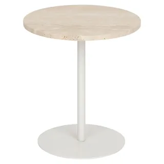 Runder Couchtisch CELEN, Ø 40 x 45 cm - Weiß