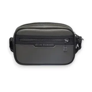 A|X Armani Exchange für Herren. XM001601AF17205M8073 Gürteltasche mit grauem Glanzeffekt (OSFA), Lässig, Polyester