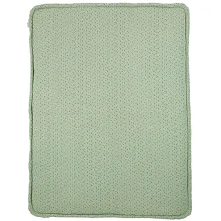 Sterntaler Schmusedecke, Kuscheldecke wattiert, Esel Emmily, Jersey, Hellrot mit Stickmotiv, 75 x 100 cm - Grün