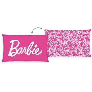 Herding Kissen Barbie, 30 x 50 cm, Weiches Deko- und Kuschelkissen für Kinder, 100% Polyester, Soft Velboa, Design 2