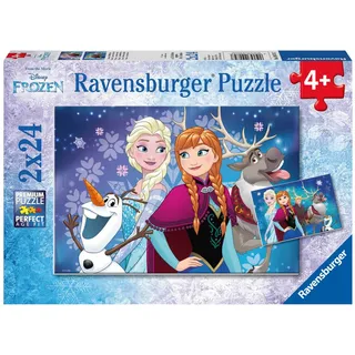 Ravensburger Puzzle Disney Die Eiskönigin Nordlichter - Frozen - - 2x24 Teile