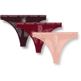 Tommy Hilfiger Damen Strings Thong 5 Pack Gifting Tangas, Mehrfarbig (Rouge/Ultra/Guava/Des Sky/Burg), M