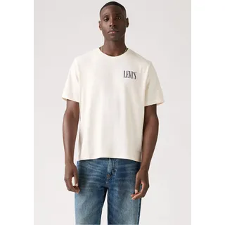 T-Shirt LEVI'S "SS RELAXED FIT TEE", Herren, Gr. S, beige (0pen finish tbd 3), Jersey, Obermaterial: 100% Baumwolle, relaxed fit Po-bedeckend, Rundhals, Shirts T-Shirt, mit Logo Druck