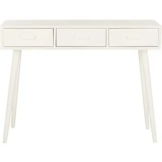 SAFAVIEH Modern Wooden Accent Table, in Antique and White, 35 X 105 X 80
