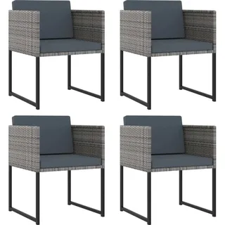 vidaXL Polyrattan Garten-Set 313100 9-tlg. grau