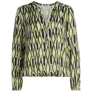 Cartoon Casual-Bluse mit Muster Blau/Grün 46