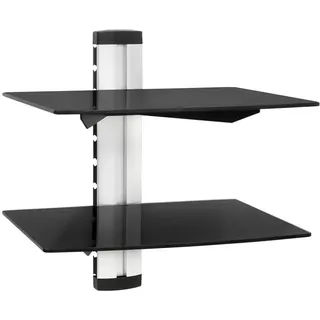 tectake Wandregal ,44 x 42 x 34 cm,schwarz , Metall , Quadratisch , 34x44x42 cm , Wohnzimmer, Regale, Wandregale