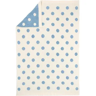 Patinio Schmusedecke , Blau, Weiß , Textil , Punkte , 80x100 cm , Textiles Vertrauen - Oeko-Tex® , pflegeleicht , Schlafen, Kuscheln & Schlafen, Schmusedecken