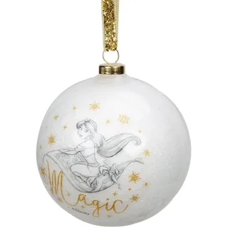 Disney 80mm Christbaumkugel Glitzer Sparkle - Prinzessin Jasmin Magisch