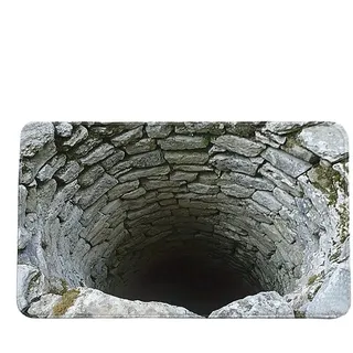 3d Teppich, 50x80cm 3d Teppich Optische Täuschung, Rutschfest 3 D Fussmatte Optische Täuschung, Saugfähig Fussmatten Haustür, Maschinenwaschbar, Kristallvelours, Für Badezimmer, Schlafzimmer