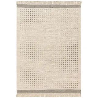 benuta Pop Wollteppich Bahati Schwarz/Weiß 160x230 cm , Textil , Abstrakt , Rechteckig , 160x230 cm , pflegeleicht , Teppiche und Böden, Teppiche, Schafwollteppiche