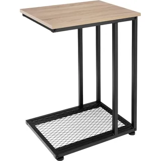 tectake Beistelltisch Eton,48 x 35 x 66 cm,Industrial Holz hell, Eiche Sonoma , Beton Optik , 35x66x48 cm , Wohnzimmer, Wohnzimmertische, Beistelltische