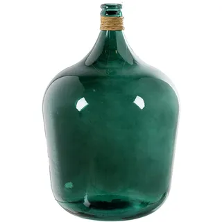 DRW Yea Bodenvase aus Glas, Blau und Natur, 37 x 37 x 55 cm