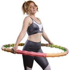 HOOPOMANIA Large Hoop [1,8 kg] Fitnessreifen zum abnehmen – Hulahoop für Männer und Frauen