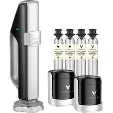 Bild Sparkling Wine Preservation System - Includes 4 CO2 Gas Capsules and 2 Coravin Sparkling Stoppers