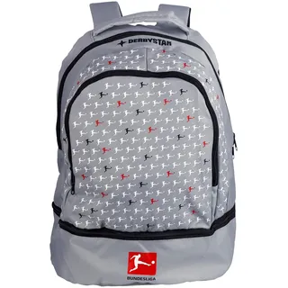 derbystar Bundesliga Rucksack Uni grau schwarz rot